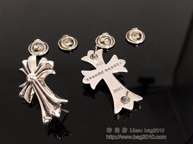 chrome hearts銀飾 925銀 純手工藝 克羅心十字胸針 克羅心圍巾扣  gjc1646